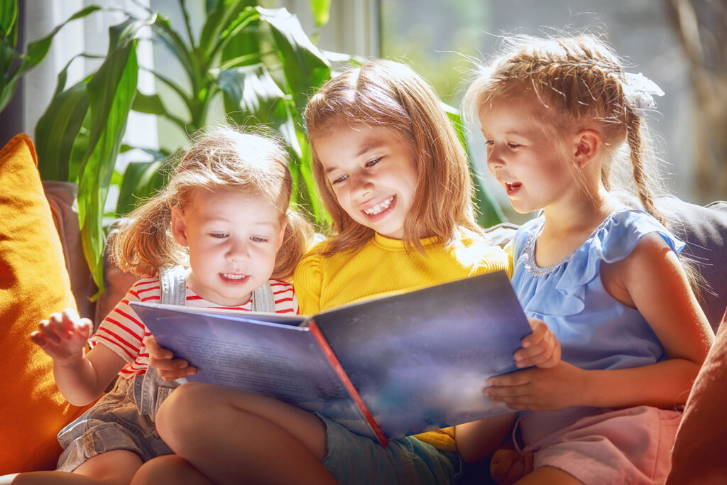 under the couch book series girls varying ages reading